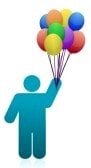 Helyum gaz u�an balon