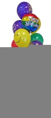 13 adet balon ve k���k pelu� ay�c�k 