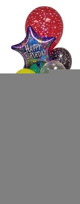 9 adet renkli balon demeti 